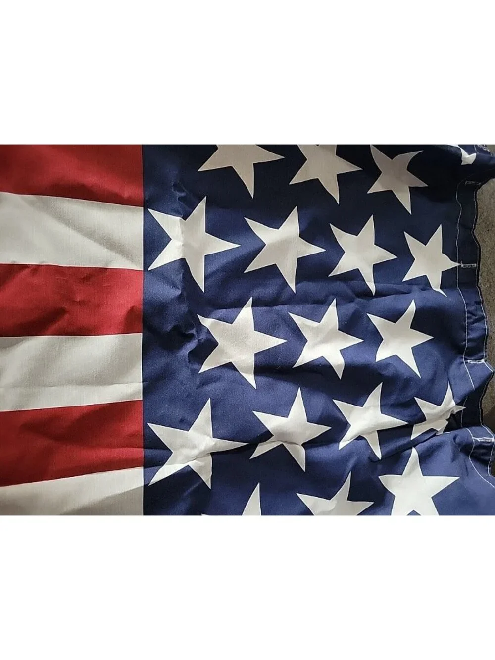 Springs Home Shower Curtain American Flag Stars Stripes Cotton Polyester 69X72